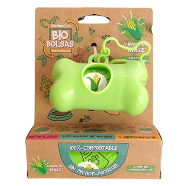 Bio bolsas 2 rollos + dispensador